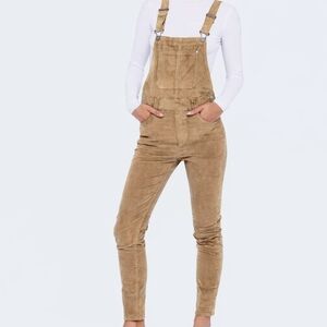 FREE PEOPLE - We The Free • Slim Ankle Corduroy Overalls - Size 26
